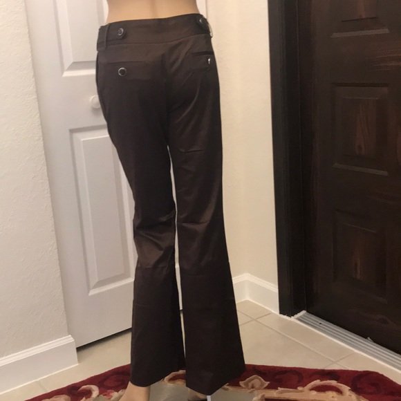 Brown pants that looks like satin NWOT SIZE1 - Picture 5 of 8